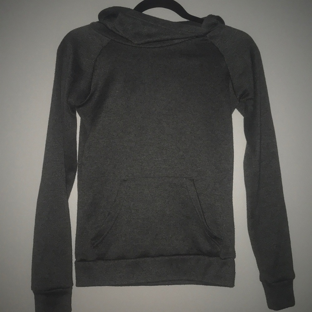 Loyal army asymmetrical hooded sweater